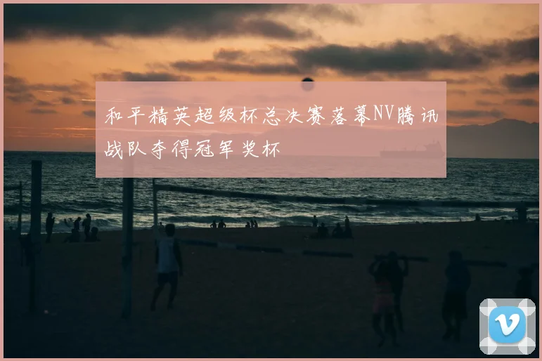 和平精英超级杯总决赛落幕NV腾讯战队夺得冠军奖杯